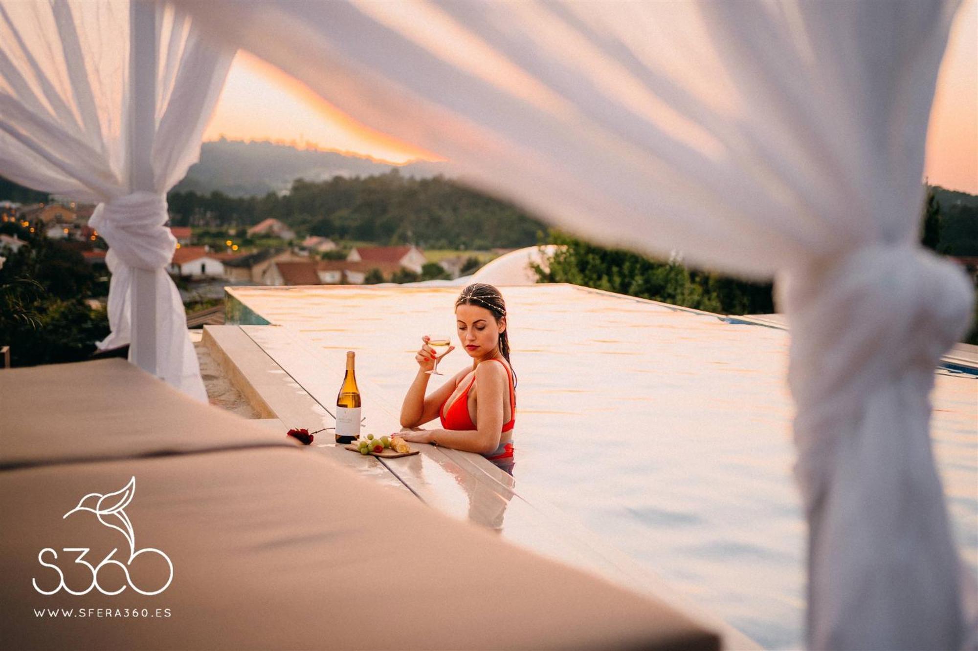 Casa Albarari Boutique Double Rooms With Access To Shared Infinity Pool Sanxenxo Exterior foto